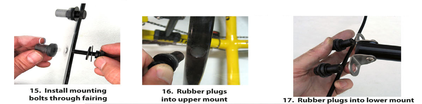 Fairing Mount Rubber Expanding Nuts